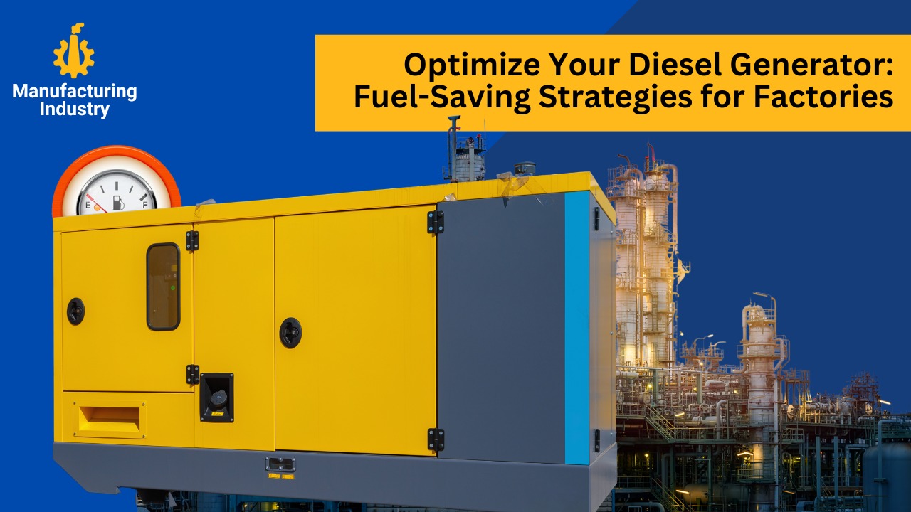 How to Save Fuel When Running a DG in a Manufacturing Unit